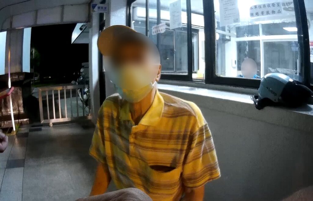 ▲圖說:翁凌晨4點機車迷途快車道,回到住家附近卻仍找不到回家路 (圖/台中市政府提供)