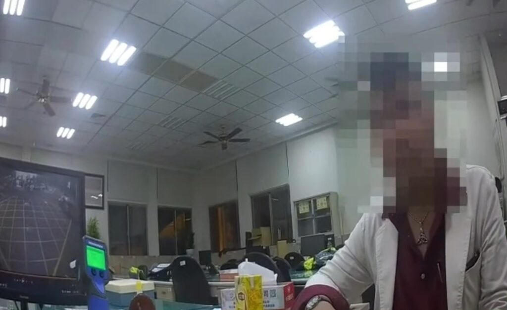 ▲圖說：姚姓騎士看到逆向騎車影像後才認栽接受酒測 （圖／台中市政府提供）