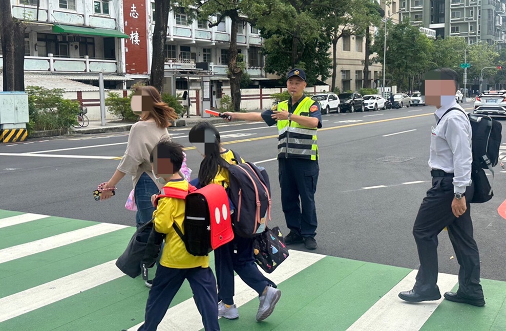 ▲圖說:中市警一分局交通分隊警員劉宗明平日值勤認真負責 (圖/台中市政府提供)