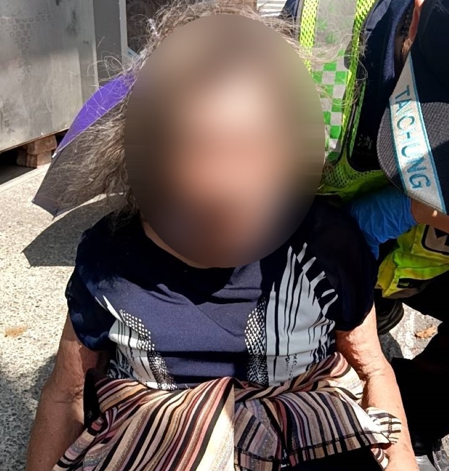 ▲圖說:阿嬤失蹤27小時後,體力不支現身3公里外的南區 (圖/台中市政府提供)