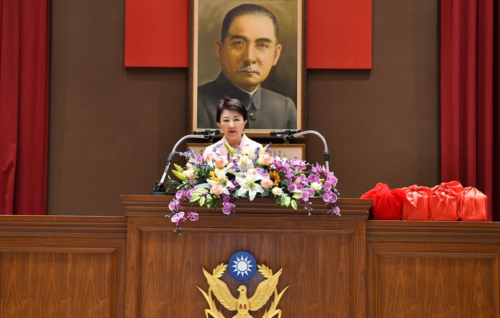 ▲圖說:臺中市114年高階警官聯合交接布達典禮,由盧秀燕市長親自主持              (圖/台中市政府 提供)