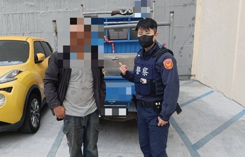 ▲圖說:警方發現葉男車輛行經大全街與公館路一帶後,最終在一處停車場內找到葉男的小發財車 (圖/台中市政府 提供)