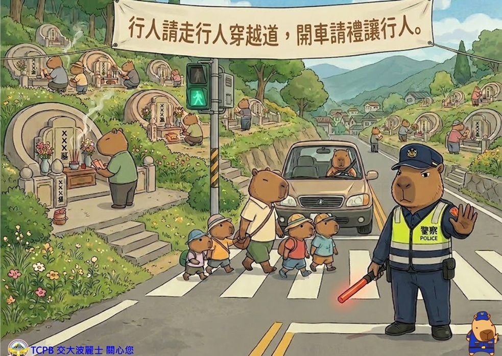 ▲圖說：遇車多路段需保持耐心，遵守現場疏導人員指揮，確保交通安全順暢            （圖／台中市政府 提供）