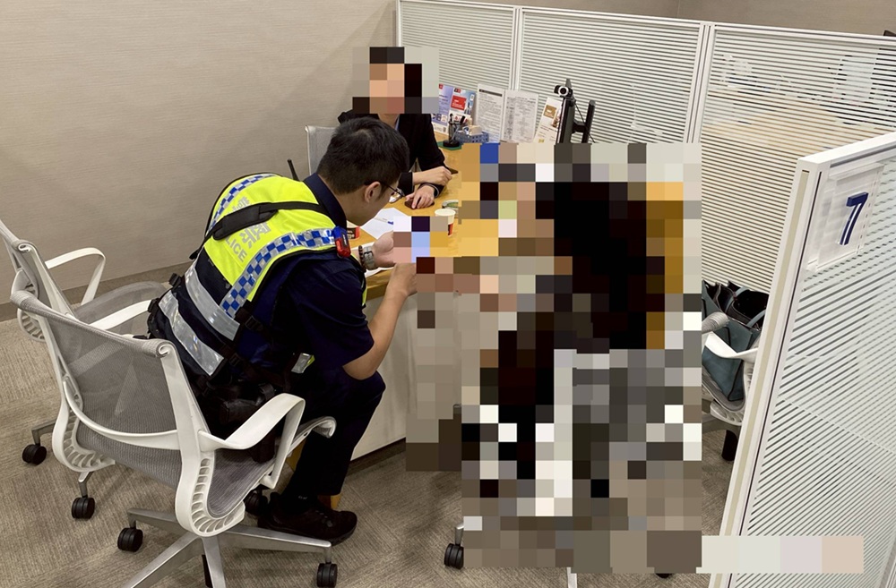 ▲圖說:女子打算解除債券及基金「擴大」自己都不清楚的投資,銀行員察覺異狀通報警方協助 (圖/台中市政府 提供)
