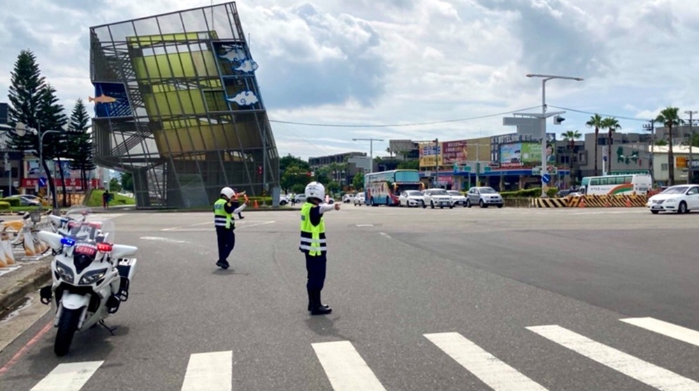 ▲圖說：應對雙十連假交通狀況，中市警局規劃投入空拍機與大型警用重機進行監控與快速交通疏導 （圖／台中市政府 提供）