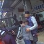 ▲圖說：男童一下警車，看見媽媽便止不住淚水，用力地上前抱住 （圖／台中市政府提供）