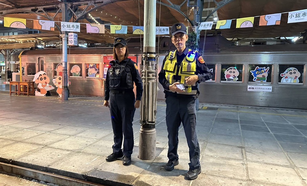 ▲圖說:中市警第一分局全面提升轄區商圈與火車站前周邊維安層級,嚇阻不法活動 (圖/台中市政府 提供)