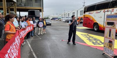 ▲圖說：警方於現場設置大型車內輪差與視野死角情境演示，讓民眾親身感受駕駛視角 （圖／台中市政府 提供）