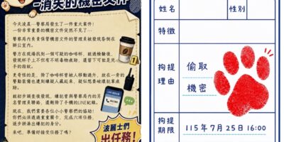 ▲圖說：新竹縣警察局年度盛會「波麗士體驗營」首度推出「青春特搜令」沉浸式實境解謎任務 （圖／新竹縣政府 提供）