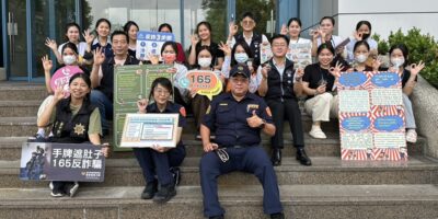 ▲圖說：中市警局應邀前往南屯環隆科技，針對外籍移工進行深度交通安全與反詐騙宣導 （圖／台中市政府 提供）