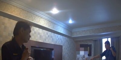 ▲圖說：王姓老翁遭到假檢警詐騙，帶5本存摺到飯店配合辦案，公益所接獲其妻子報案，趕往飯店攔阻 （圖／台中市政府 提供）
