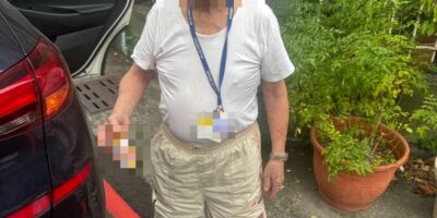 ▲圖說：九旬王姓老翁獨自徒步外出購物卻迷路街頭，警方獲報後迅速到場關懷，最終平安將老翁送回家中 （圖／台中市政府 提供）